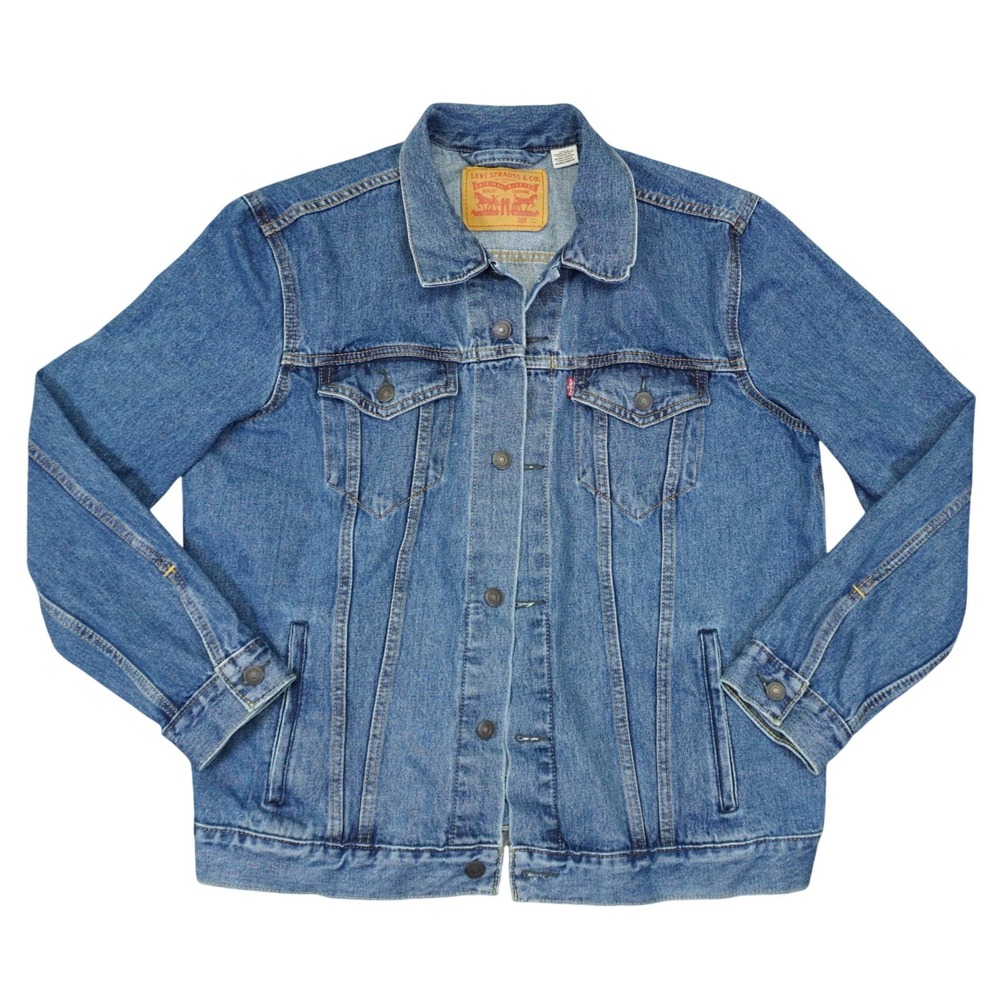 Levi's Trucker Jacket Mens XL Jean Blue Type 3 III Denim Button Front